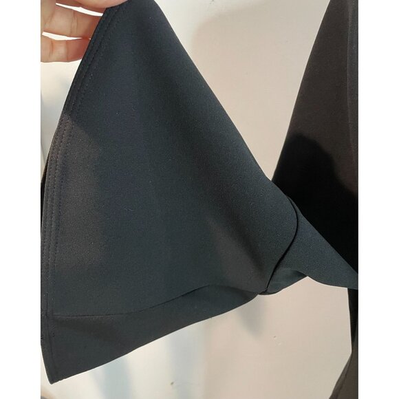 Jessica H Black Bell Sleeve Dress Size 14 94% Polyester 6% Spandex - Picture 11 of 16